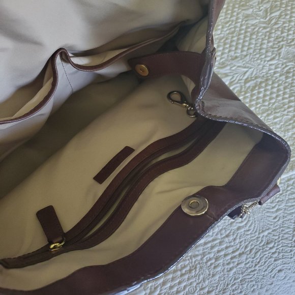 Cole Haan Brown leather shoulder bag - Picture 6 of 7